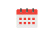 © dj - Calendar Page With Date In Clean Flat Style On White