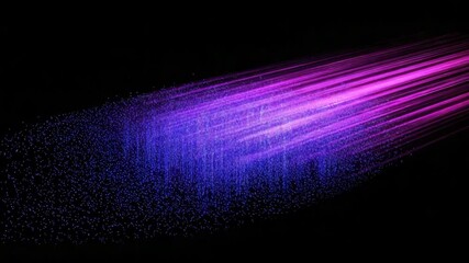 Wall Mural - abstract vibrant gradient light streaks creating a stunning purple and blue burst effect on a dark b