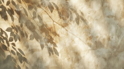 Wall Mural - An abstract blend of light and shadows creating intricate patterns on a textured surface, 