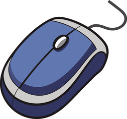 vector illustration of a computer mouse