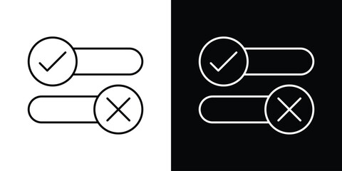 Boolean icon Simple Set. Vector icons for graphic design template.
