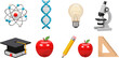 © Segati - Whimsical Science and Education Icons: A Bright and Playful Learning Concept