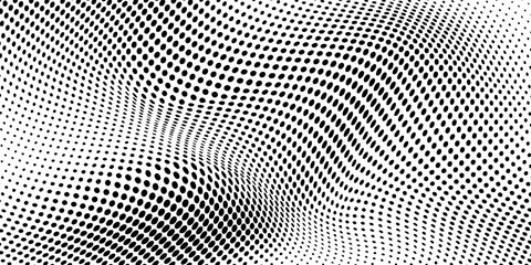 Wall Mural - Dot gradation texture. Retro halftone gradient background. vector
