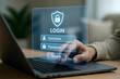© Image_hut - Secure login interface on laptop, username and password entry, cybersecurity, data protection, online privacy, digital authentication