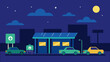 © Vokto - Clean Energy Station with Solar Panels and Electric Vehicles