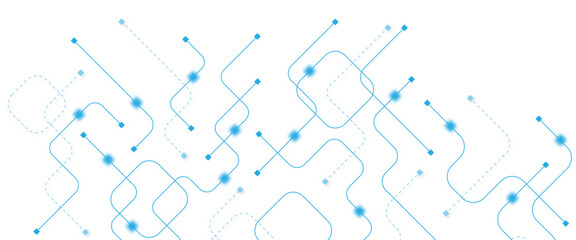 Abstract futuristic technology background. Technology background with crossed lines and dots.