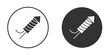 © Gopal - Fireworks rocket signs in trendy flat design versions in black and white.