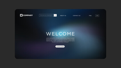 Welcome to our modern website a clean landing page design for your business and its services