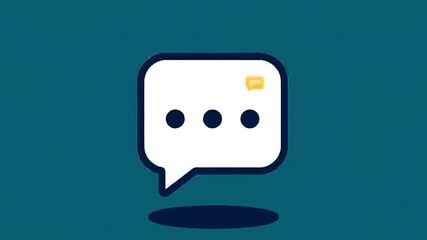 Teal digital message alert