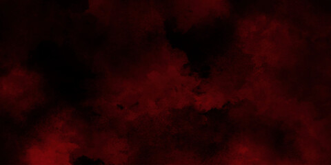 Wall Mural - Watercolor marble pattern design. Paint brush strokes. Fire red texture. Smoke overlays black and red background. Vintage retro red background. Red vapor on black background. Red smoky clouds.	