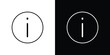 © Gopal - Info icon linear vector icon. Editable stroke lines.