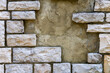 © Don Mroczkowski - old stone wall, with bricks missing for copy space