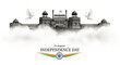© J.G Studio - Celebrate india independence day with red fort doves and indian flag for patriotic greetings and wishes