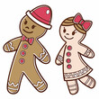 © Md Kazi Rahman - Gingerbread couple festive holiday cookies gingerbread man gingerbread woman