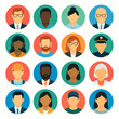 © fiqri - Profession and Diversity Avatars – Flat Vector Icons of Multicultural People and Jobs