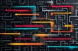 © Elen Mosq - Abstract Maze Navigation: Arrows Navigating a Complex Labyrinthine Path