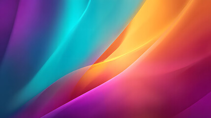 Wall Mural - vibrant abstract composition: a captivating digital artwork showcases an array of flowing, layered c