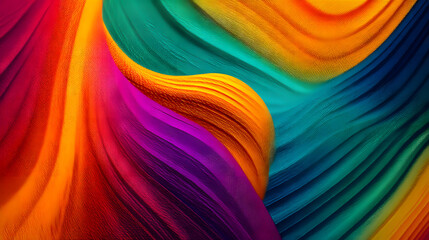 Wall Mural - vibrant fluid dynamics: a mesmerizing artwork showcasing an abstract composition with flowing lines 
