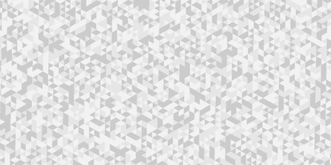 Wall Mural - geometric seamless white, gray cube square low polygon texture wallpaper. abstract surface creative 