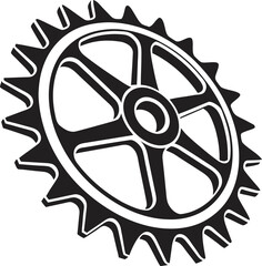 Modern flat vector icon of Gear  