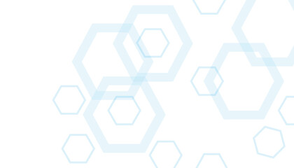Wall Mural - abstract blue hexagon shape for frame illustration design