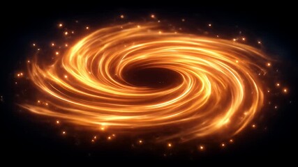 Wall Mural - abstract fiery whirlpool with glowing lines