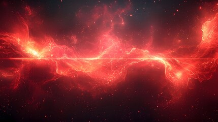 Poster - vibrant cosmic fractal energy backdrop