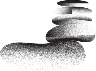 Wall Mural - balance concept .stack of stones. balancing stones . spa rock tower. minimal art design . balance of