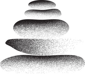 Wall Mural - balance concept .stack of stones. balancing stones . spa rock tower. minimal art design . balance of