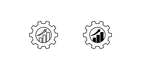 Wall Mural - developing set icon with white background vector stock illustration