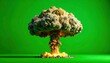 © ayam - Atomic explosion on green screen