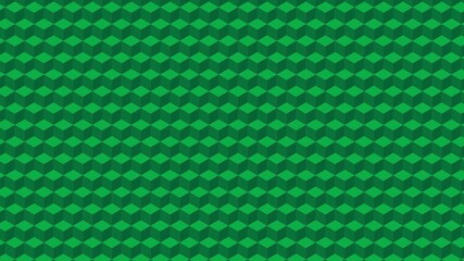 Green cube geometric pattern background animation for design and wallpaper abstract texture seamless vector