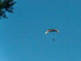 High paragliding flights in the sky
