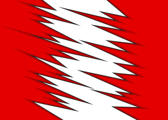 Wall Mural - simple background with exploding jagged zigzag pattern and with some copy space area