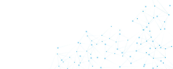 Wall Mural - abstract white blue digital technology futuristic communication high tech concept background. techno