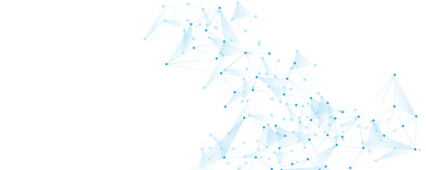Wall Mural - abstract white blue digital technology futuristic communication high tech concept background. techno
