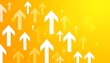 © Siti - Abstract background with many upward pointing arrows on a gradient orange/yellow background