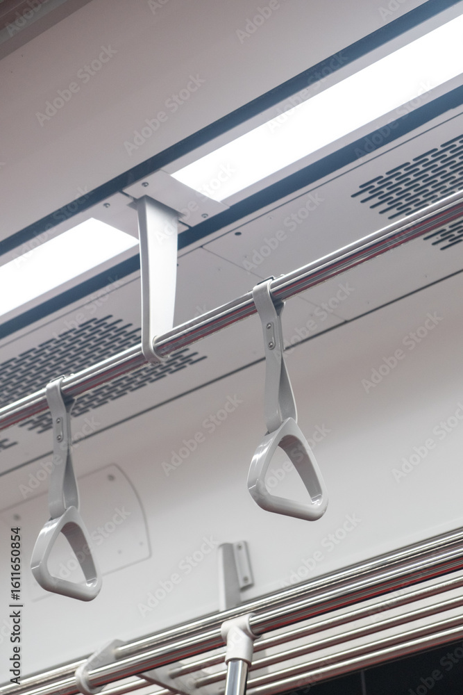 Mbta Rts Inside Hand grip inside the train of SRT Dark Red Line. It is a rapid transit ...