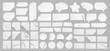© Impixdesign - Realistic white glued paper sticker mockup with wrinkle effect and curled corner. Torn adhesive cellophane label, plastic tape, sticky note and shiny glue sheet for business. Price tag, pvc or ribbon.