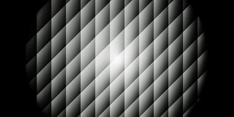 Wall Mural - abstract geometric, seamless diamond-pattern background with a metallic gradient effect with a centr