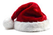 © MSTHIRAMONY - A classic red santa claus hat with white fluffy trim and pompom, isolated on transparent background
