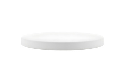 3D Render of a Minimalist Round Platform, Product Display Stand, Stage on transparent background