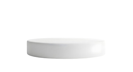 3D Render of a Minimalist Round Platform, Display Podium for Product Showcase on transparent background