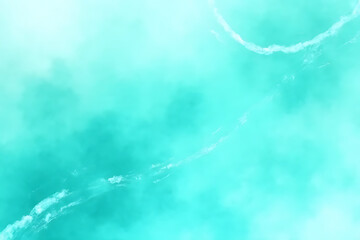 Wall Mural - abstract turquoise background with white wisps and soft gradients creating a dreamy and ethereal vis