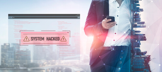 Wall Mural - cybersecurity protects digital systems from hackers with it security, attack prevention, and risk ma