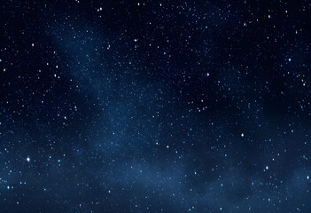 Wall Mural - dark blue night sky, countless sparkling stars, vast empty space, night, astronomy