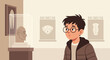 © Dea - Boy With Glasses Enjoying The Cultural Experience At Historical Museum