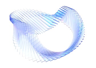 Wall Mural - abstract background design, futuristic glass structure, 3d render