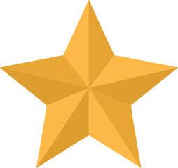 Wall Mural - clean and modern vector golden star vector illustration for graphic design projects and creative des