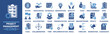 © Camallia Marroh - Project Management icon collection set. Containing scope, resources, schedule, innovation, quality, cost, procurement and more. Solid vector icons collection